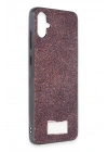 Mey İthalat®  Samsung Galaxy A05 Bright Simli Kapak - Derin Mor