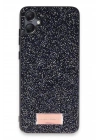 Mey İthalat®  Samsung Galaxy A05 Bright Simli Kapak - Siyah
