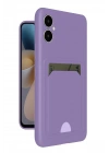 Mey İthalat®  Samsung Galaxy A05 Kelvin Kartvizitli Silikon - Lila