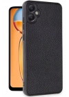 Mey İthalat®  Samsung Galaxy A05 Kılıf Aras Deri Kapak - Siyah