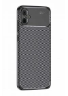 Mey İthalat®  Samsung Galaxy A05 Kılıf Auto Focus Karbon Kapak - Siyah