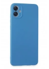 Mey İthalat®  Samsung Galaxy A05 Kılıf First Silikon - Mavi