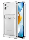Mey İthalat®  Samsung Galaxy A05 Kılıf Kart Şeffaf Silikon - Şeffaf