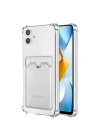 Mey İthalat®  Samsung Galaxy A05 Kılıf Kart Şeffaf Silikon - Şeffaf