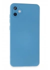 Mey İthalat®  Samsung Galaxy A05 Kılıf Nano içi Kadife Silikon - Mavi