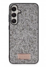 Mey İthalat®  Samsung Galaxy A05S Bright Simli Kapak - Gümüş
