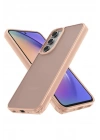 Mey İthalat®  Samsung Galaxy A05S Kılıf Elegant Kapak - Pudra