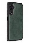 Mey İthalat®  Samsung Galaxy A05S Kılıf Flip Cover - Koyu Yeşil