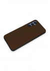 Mey İthalat®  Samsung Galaxy A05S Kılıf Taft Kapak - Kahverengi