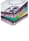Mey İthalat®  Samsung Galaxy A06 Joke Simli Magneticsafe Kılıf - Derin Mor