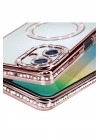Mey İthalat®  Samsung Galaxy A06 Joke Simli Magneticsafe Kılıf - Pembe
