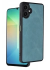 Mey İthalat®  Samsung Galaxy A06 Kılıf Aras Deri Kapak - Açık Yeşil