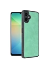 Mey İthalat®  Samsung Galaxy A06 Kılıf Aras Deri Kapak - Koyu Yeşil