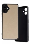 Mey İthalat®  Samsung Galaxy A06 Kılıf Aras Deri Kapak - Pudra