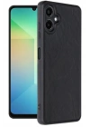 Mey İthalat®  Samsung Galaxy A06 Kılıf Aras Deri Kapak - Siyah