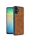 Mey İthalat®  Samsung Galaxy A06 Kılıf Aras Deri Kapak - Taba