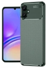 Mey İthalat®  Samsung Galaxy A06 Kılıf Auto Focus Karbon Kapak - Koyu Yeşil