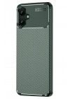 Mey İthalat®  Samsung Galaxy A06 Kılıf Auto Focus Karbon Kapak - Koyu Yeşil