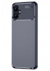 Mey İthalat®  Samsung Galaxy A06 Kılıf Auto Focus Karbon Kapak - Lacivert