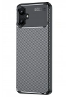 Mey İthalat®  Samsung Galaxy A06 Kılıf Auto Focus Karbon Kapak - Siyah