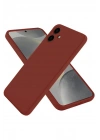 Mey İthalat®  Samsung Galaxy A06 Kılıf First Silikon - Bordo