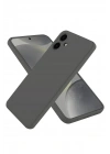 Mey İthalat®  Samsung Galaxy A06 Kılıf First Silikon - Gri