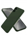 Mey İthalat®  Samsung Galaxy A06 Kılıf First Silikon - Koyu Yeşil