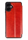 Mey İthalat®  Samsung Galaxy A06 Kılıf Flip Cover - Kırmızı