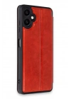 Mey İthalat®  Samsung Galaxy A06 Kılıf Flip Cover - Kırmızı