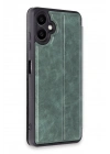 Mey İthalat®  Samsung Galaxy A06 Kılıf Flip Cover - Koyu Yeşil