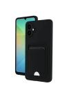Mey İthalat®  Samsung Galaxy A06 Kılıf Kelvin Kartvizitli Silikon - Siyah