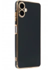 Mey İthalat®  Samsung Galaxy A06 Kılıf Volet Silikon - Siyah