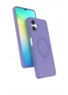 Mey İthalat®  Samsung Galaxy A06 Regal Magsafe Standlı Kapak - Lila