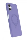 Mey İthalat®  Samsung Galaxy A06 Regal Magsafe Standlı Kapak - Lila