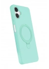 Mey İthalat®  Samsung Galaxy A06 Regal Magsafe Standlı Kapak - Su Yeşili