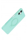 Mey İthalat®  Samsung Galaxy A06 Regal Magsafe Standlı Kapak - Su Yeşili