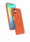Mey İthalat®  Samsung Galaxy A06 Regal Magsafe Standlı Kapak - Turuncu