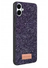 Mey İthalat®  Samsung Galaxy A07 4G Bright Simli Kapak - Derin Mor