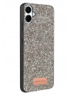 Mey İthalat®  Samsung Galaxy A07 4G Bright Simli Kapak - Gümüş