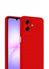 Mey İthalat®  Samsung Galaxy A07 4G First Silikon - Kırmızı