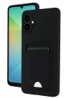 Mey İthalat®  Samsung Galaxy A07 4G Kelvin Kartvizitli Silikon - Siyah
