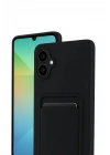 Mey İthalat®  Samsung Galaxy A07 4G Kelvin Kartvizitli Silikon - Siyah