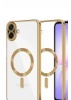 Mey İthalat®  Samsung Galaxy A07 4G Kross Magneticsafe Kapak - Gold