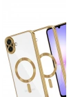Mey İthalat®  Samsung Galaxy A07 4G Kross Magneticsafe Kapak - Gold