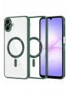 Mey İthalat®  Samsung Galaxy A07 4G Kross Magneticsafe Kapak - Koyu Yeşil