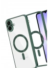 Mey İthalat®  Samsung Galaxy A07 4G Kross Magneticsafe Kapak - Koyu Yeşil
