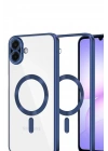 Mey İthalat®  Samsung Galaxy A07 4G Kross Magneticsafe Kapak - Lacivert
