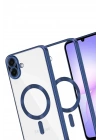 Mey İthalat®  Samsung Galaxy A07 4G Kross Magneticsafe Kapak - Lacivert