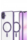 Mey İthalat®  Samsung Galaxy A07 4G Kross Magneticsafe Kapak - Mor