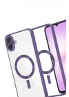 Mey İthalat®  Samsung Galaxy A07 4G Kross Magneticsafe Kapak - Mor